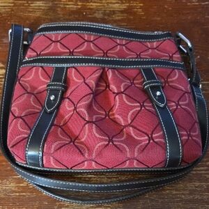 Nine West Crossbody Bag Red Trapestry